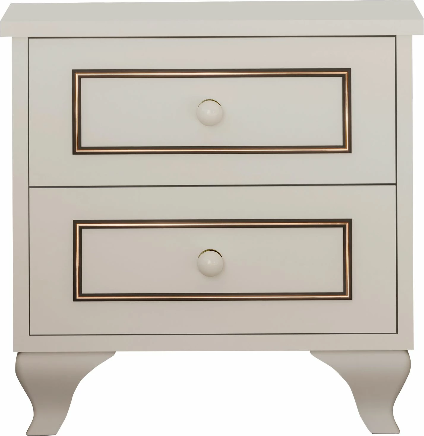 Komodinë nate Skye Decor, Rb-103, ngjyrë e bardhë mat