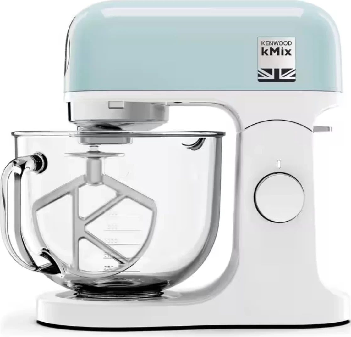 Robot kuzhine, Kenwood KMX754APB, 1000 W, tas 5 L, trup metal, tas qelqi, 3 aksesorë, pastel blu