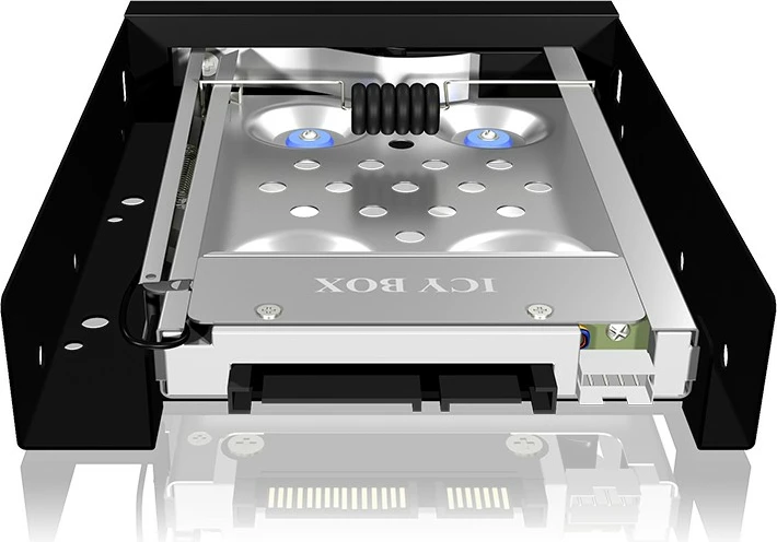 Kasë ICY BOX IB-2217ASTS, 3.5", për 2.5" SATA SSD/HDD, alumini, e zezë