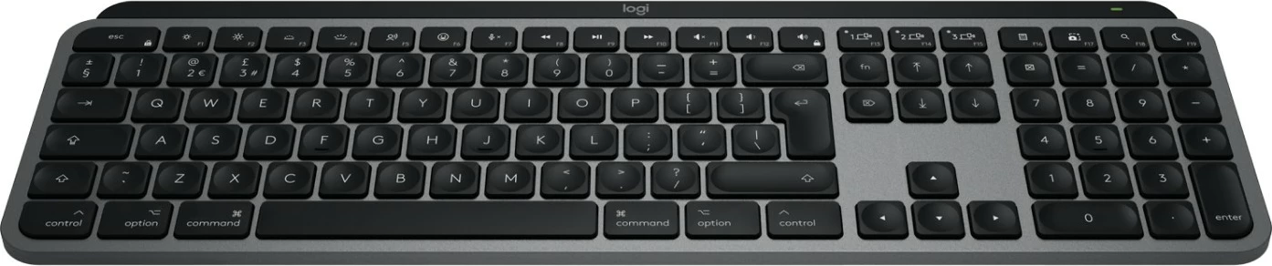Tastierë Logitech MX Keys S për Mac, wireless, full-size, ndriçim LED, gri