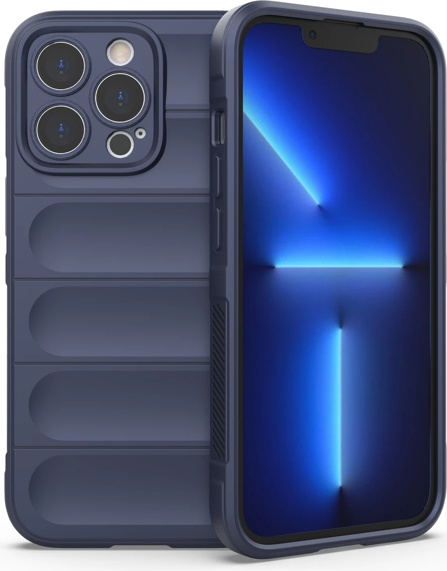 Mbështjellës Hurtel Magic Shield Case për iPhone 13 Pro, TPU, Kaltër e errët