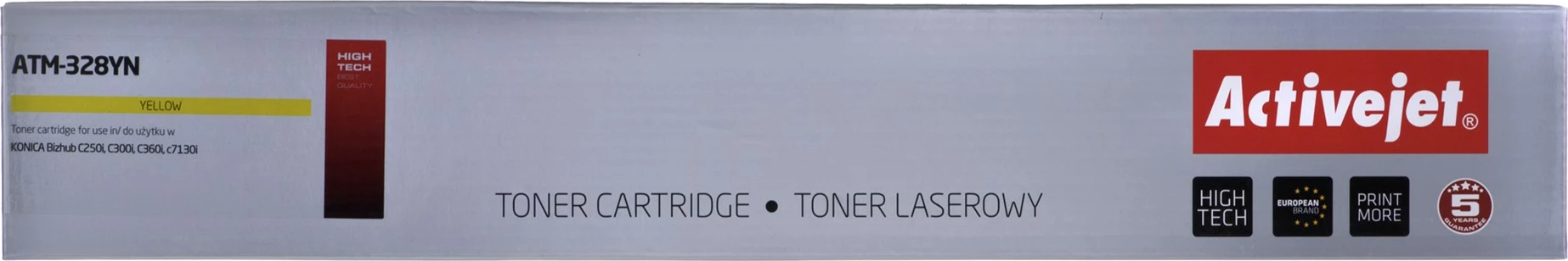 Toner zëvendësues Activejet ATM-328YN për printer Konica Minolta, i verdhë
