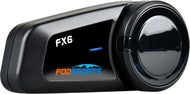Interkom për motoçikleta Fodsports FX6, 2 copë, i zi