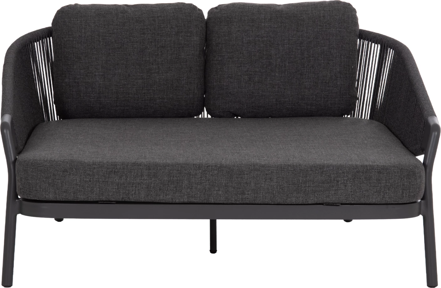 Daybed dopio XANTION, alumin i zi, litar, material OLEFIN, 157x147x88cm