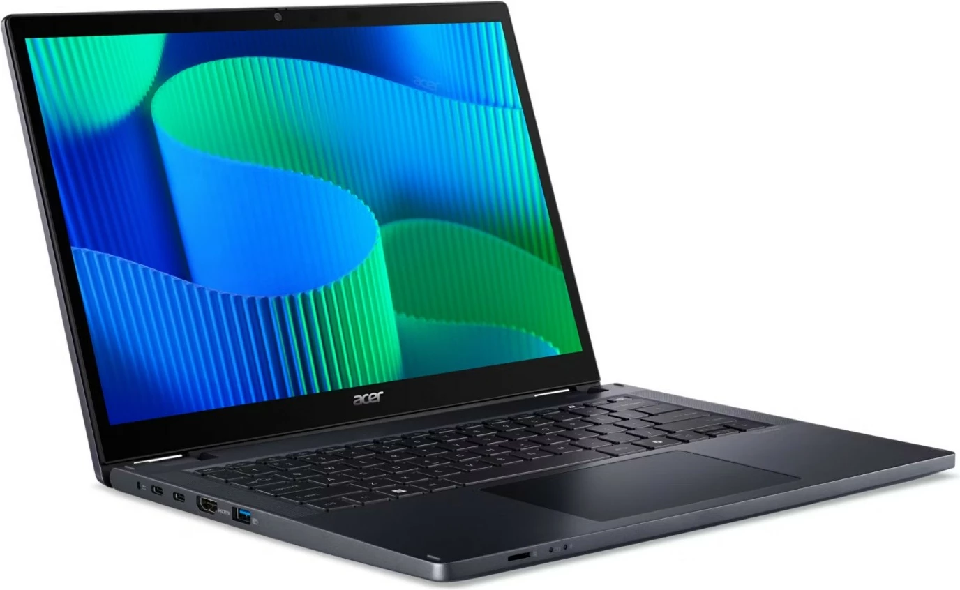 Laptop Acer TravelMate P4 Spin, i7-155U, 16GB RAM, 512GB SSD, LTE, 16:10, Windows 11 Pro, zi