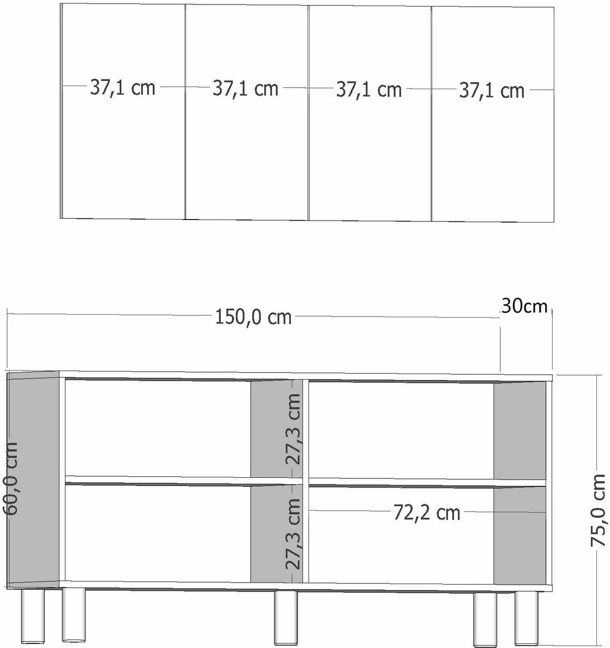 Konsol Skye Decor, lisi Sapphire, Hazeran