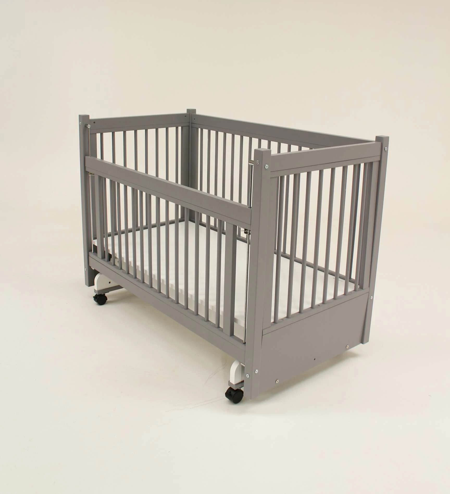 Djep për fëmijë, ngjyrë gri, Skye Decor, Elegance