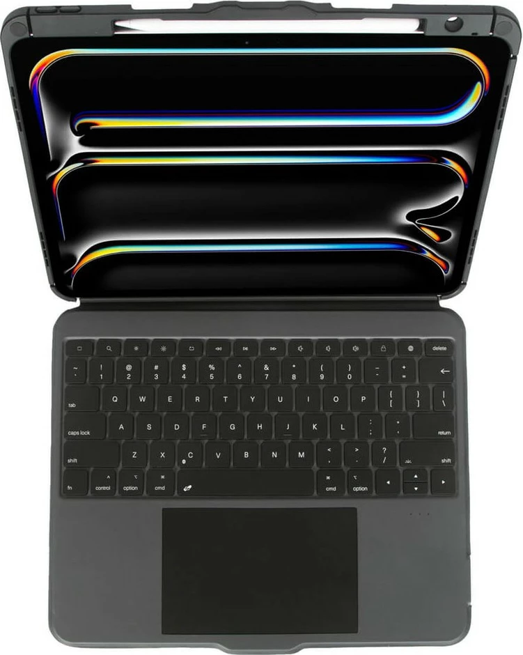 Mbështjellës me tastierë Bluetooth Targus VersaVu për iPad Pro 13-inch (M4), spanjisht, i zi