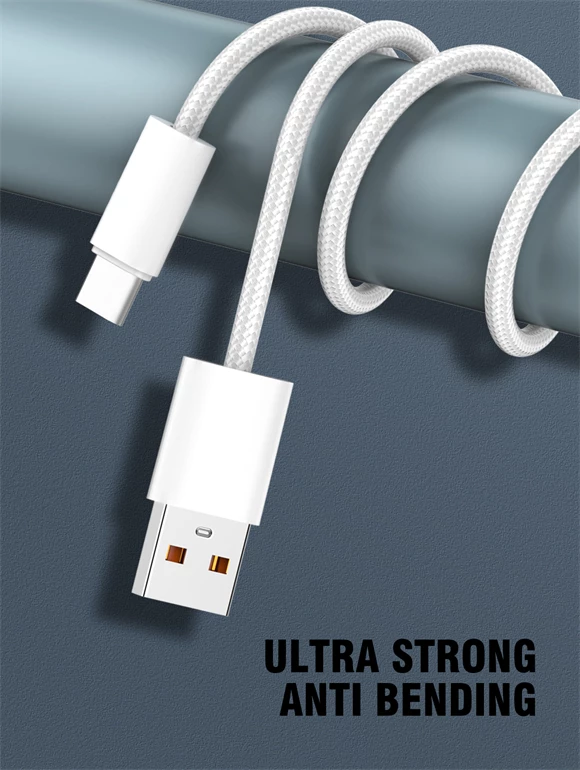 Kabllo karikimi dhe të dhënash LDNIO LS901_M Micro USB 1m 25W e thurur e bardhë