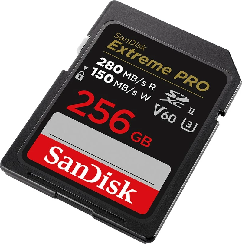 Kartelë memorie SanDisk Extreme PRO 256 GB SDXC UHS-II, E zezë