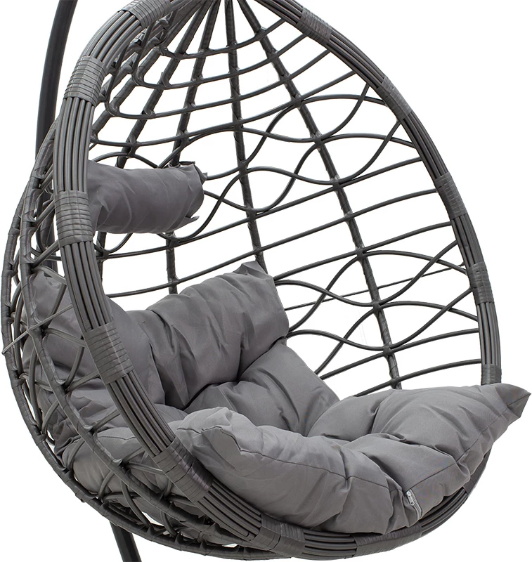 Hudson karrige varëse metal-pp-jastëk ngjyrë gri 109x119x195cm