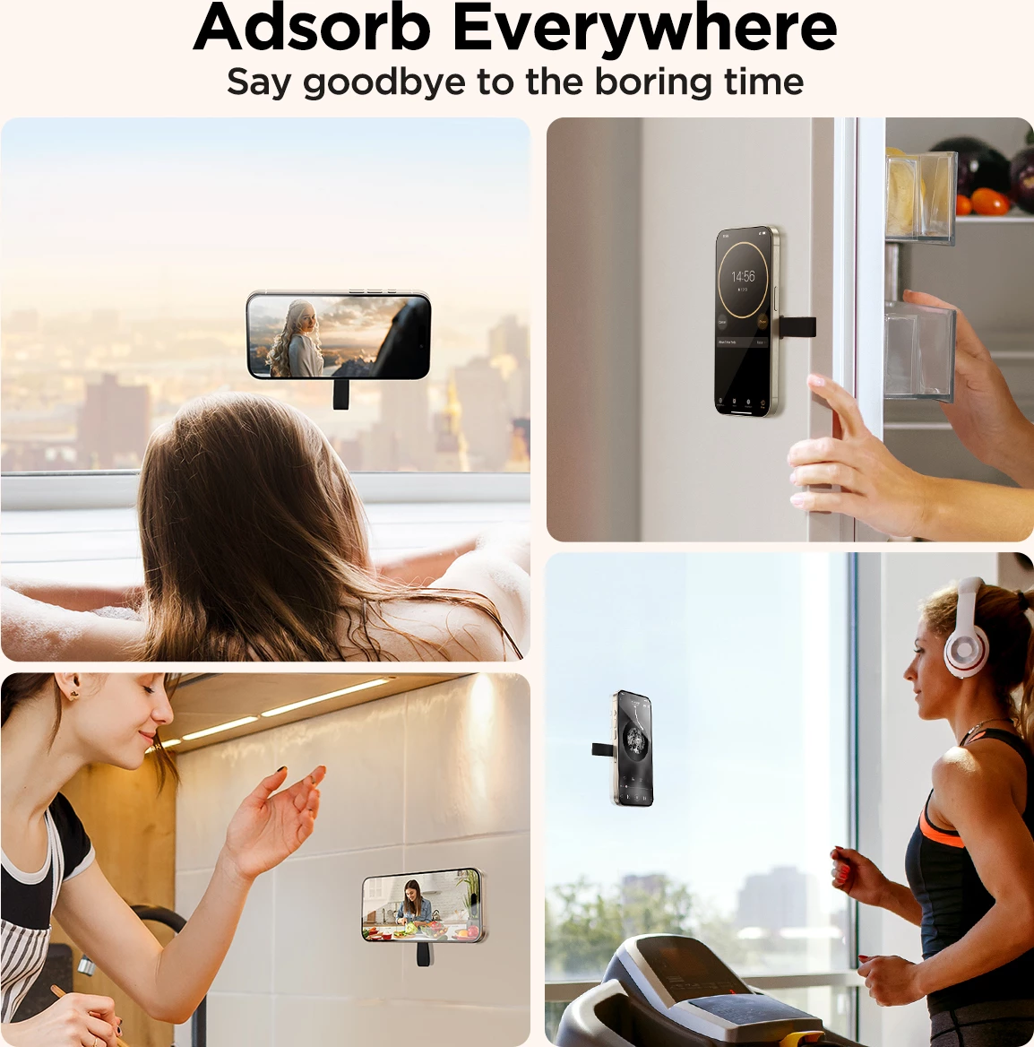 Mbajtës magnetik për celular Joyroom JR-ZS393, me kupa thithëse, i zi