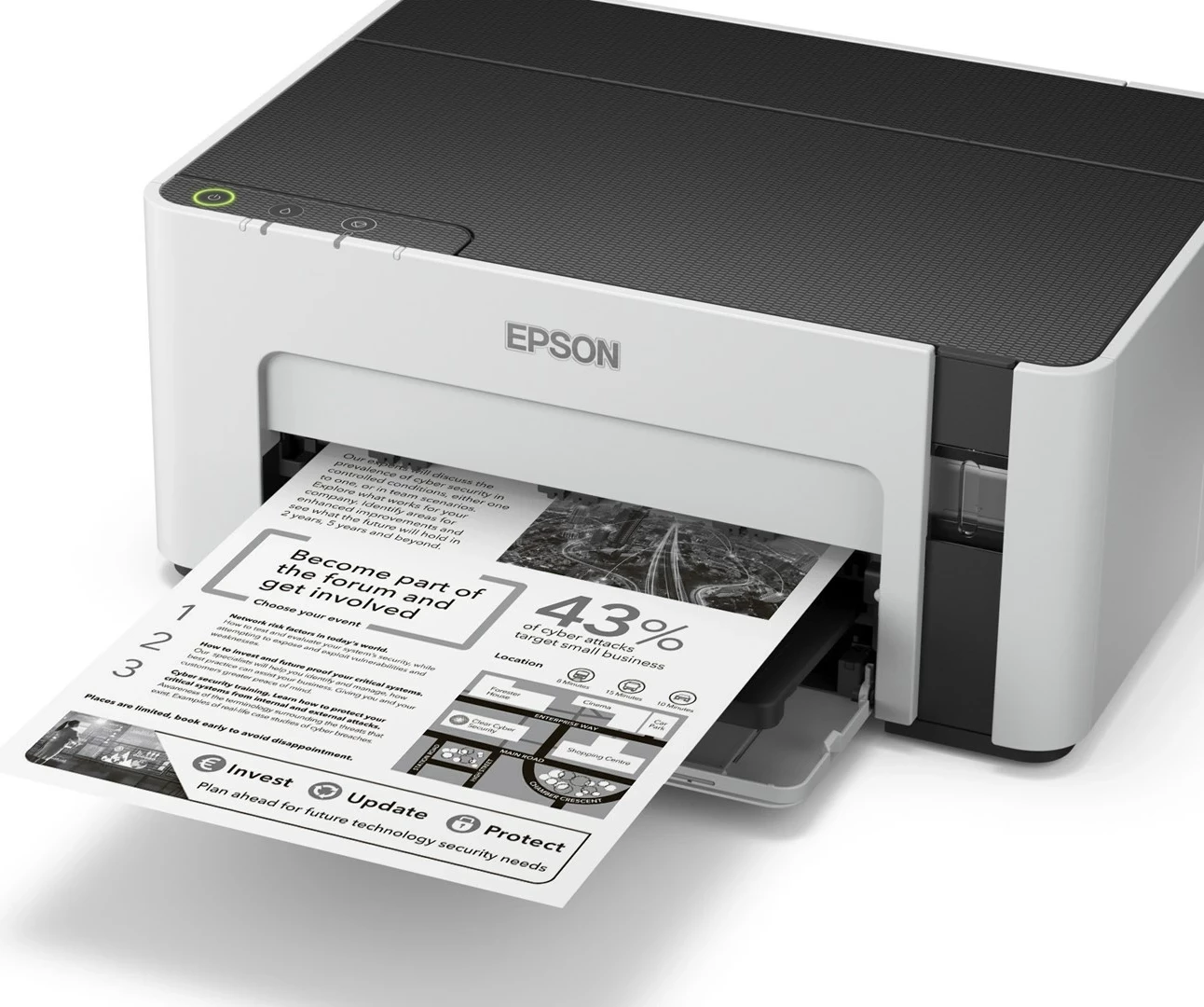 Printer Epson EcoTank M1100, Inkjet, A4, E zezë