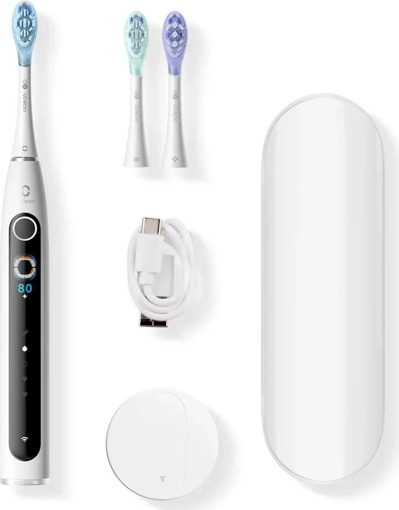 Furçë dhëmbësh sonike Oclean X Pro 20 S, 4 modalitete, Bluetooth, Wi-Fi, bardhë