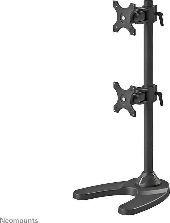 Mbajtës monitori Neomounts FPMA-D700DDV, për 2 ekrane, rregullim lartësie, VESA 100x100, i zi