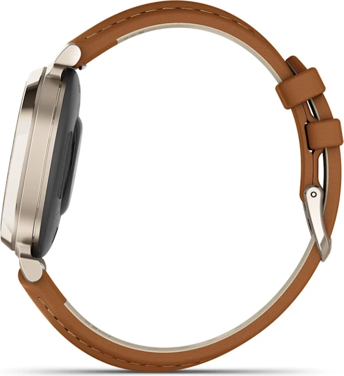 Smartwatch Garmin Lily® 2 Classic – Cream Gold with Tan Leather Strap