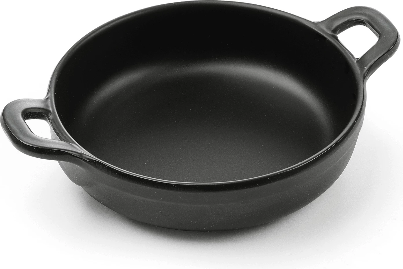 enë shërbimi melamine mini rrumbullake, Fine Dine Little Chef, 150x115x37 mm, e zezë