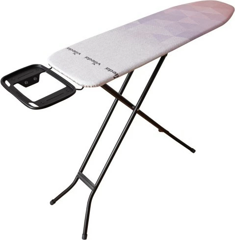 Dërrasë hekurosjeje Vileda Diamond S, 114x33 cm, me mbajtëse hekuri, e zezë/rozë/vjollcë/bardhë