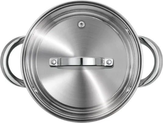 Set enësh gatimi Smile MGK-10, 10 pjesë, çelik inoks, kapakë xhami