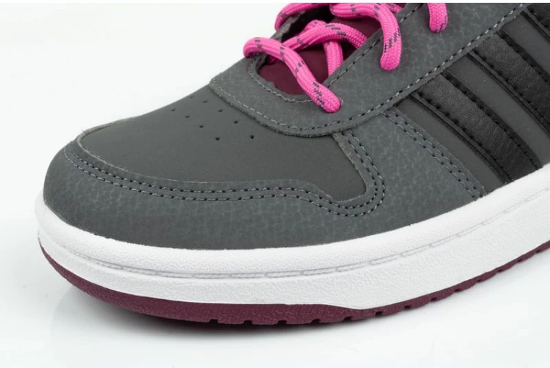 Atlete për fëmijë adidas Hoops Mid 2.0 K, ngjyrë rozë dhe gri
