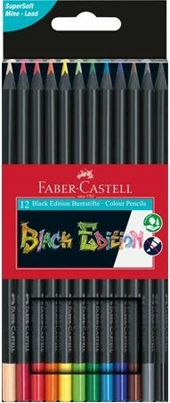 Lapsa me ngjyra Faber-Castell 116412, 12 copa, multingjyrëshe