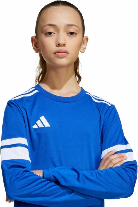 Maicë me gjatësi të gjatë për fëmijë adidas, e kaltër [Madhësia: 128 cm]