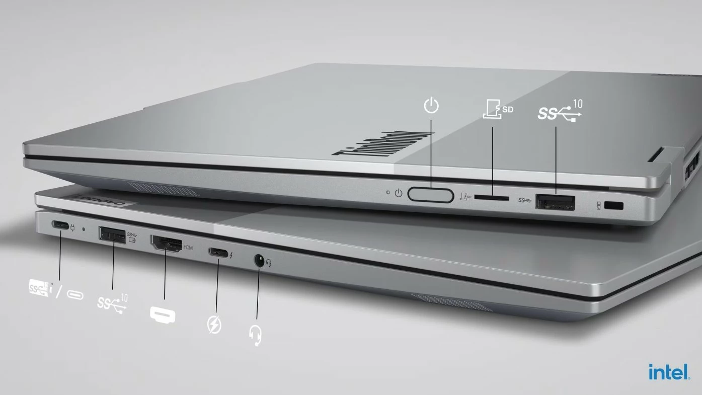 Laptop Lenovo ThinkBook 14 2-in-1 G5, Intel Core Ultra 5 225U, 16 GB RAM, 512 GB SSD, 14" Touch, Luna Grey