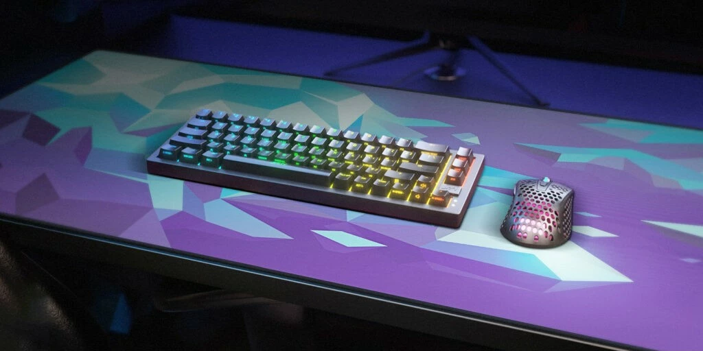 Mauspad Cherry XTRFY GP5 Litus Blue XL, pëlhurë, bazë gome, blu