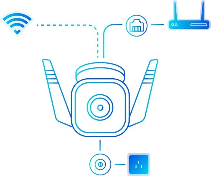 Kamerë sigurie Wi‑Fi/IP, TP-Link Tapo C310, 3MP, IP66, Wi‑Fi/Ethernet, audio dy‑drejtim, microSD deri 128GB, e bardhë