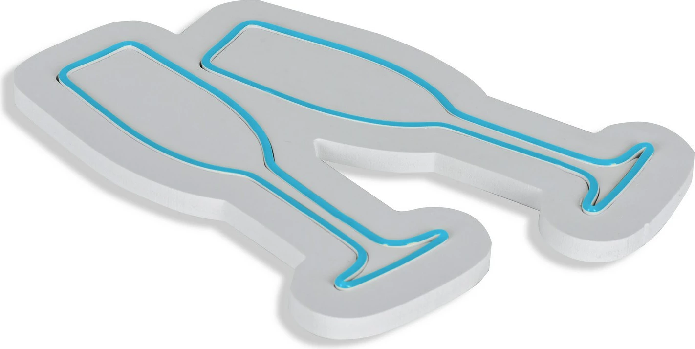 Dekor dritash LED, gota shampanje, plastikë, ngjyrë kaltër