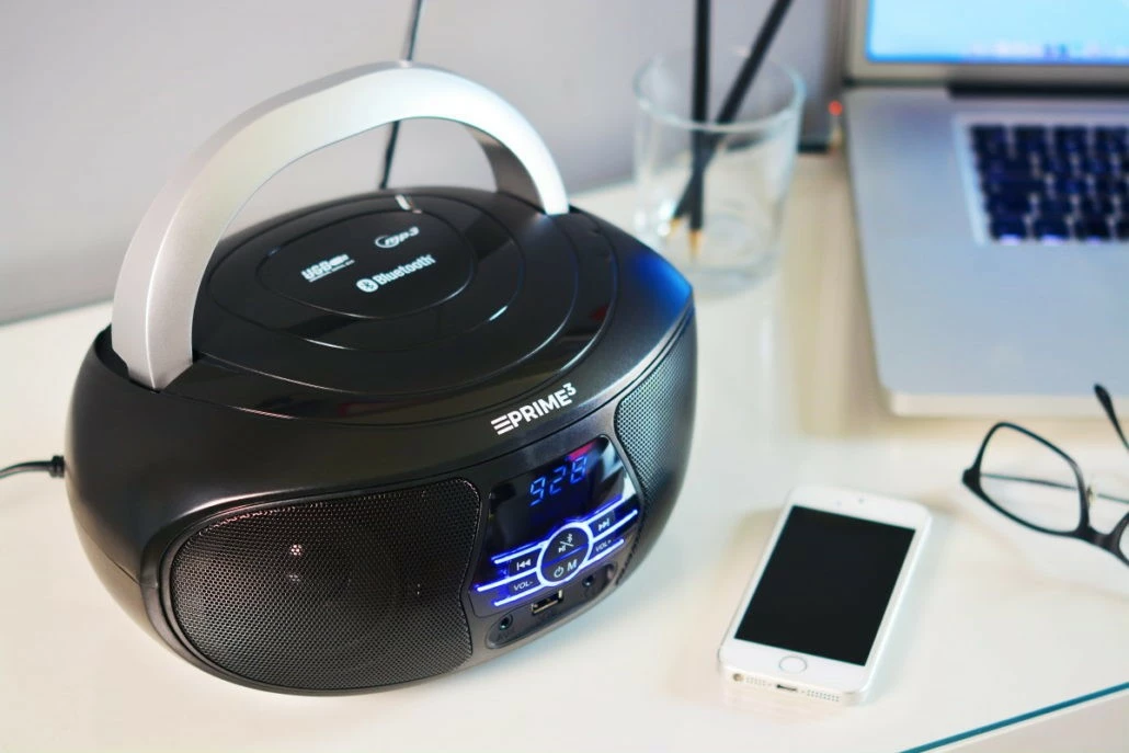 Boombox PRIME3 ABB11BT NANO, Bluetooth, FM, USB, i zi/argjendtë