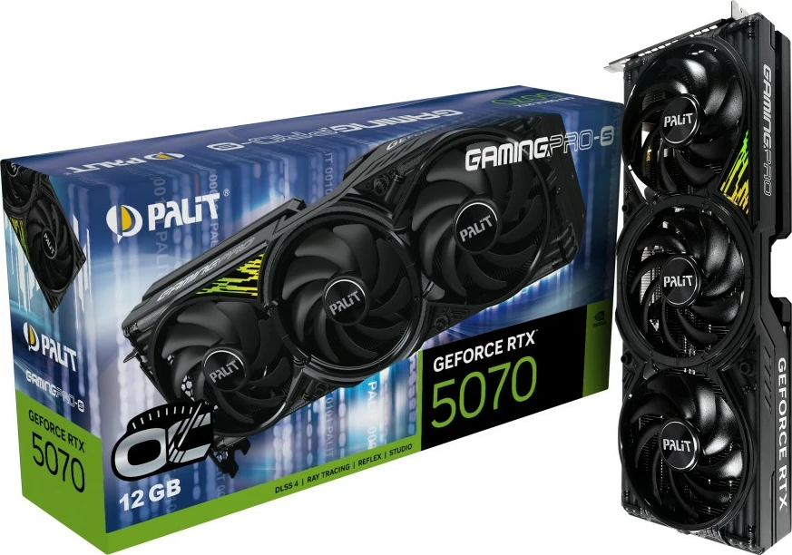 Kartelë grafike Palit RTX5070 Ti GamingPro-S OC 16GB GDDR7, multi