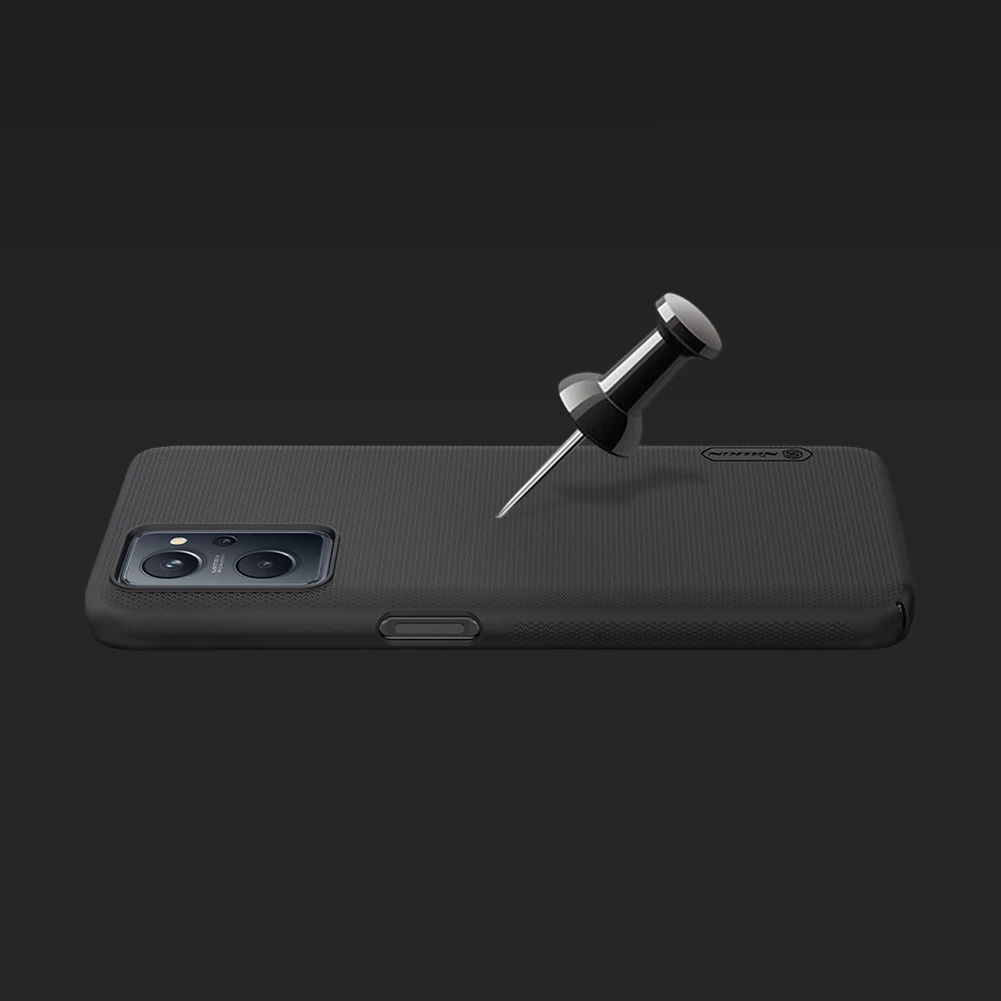 Mbështjellës Nillkin Super Frosted Shield për Realme 9i, i zi