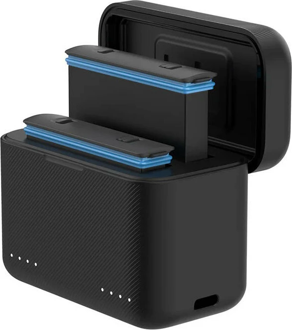 Karikues dy-kanalësh Telesin S0-BCG-07-TIS për Insta360 X4, me hapësirë për kartela TF, i zi