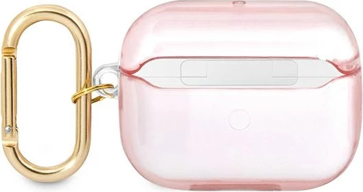 Mbështjellës Guess GUAPHHTSP për AirPods Pro, Strap Collection, rozë