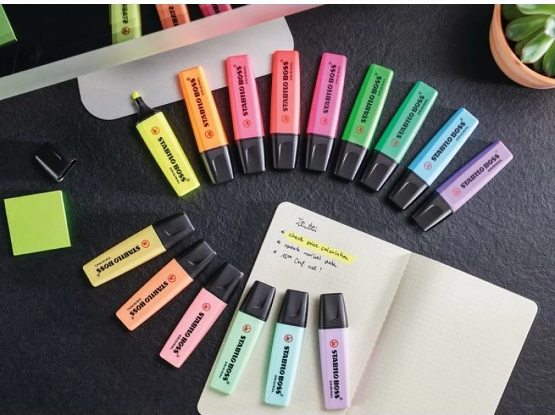 Theksues teksti, Stabilo BOSS Original 70/54, 5 mm, bojë me bazë uji, portokalli