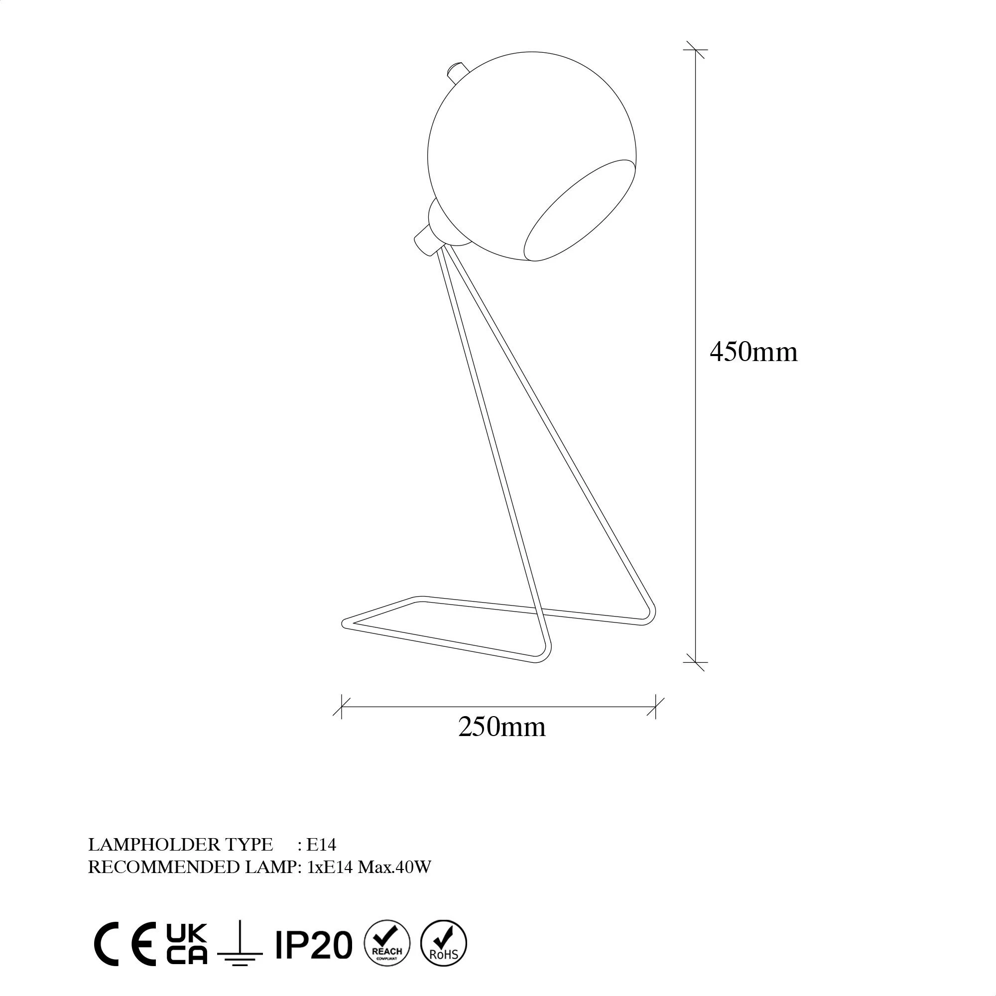Llambë tavoline Opviq, ngjyrë vintage, 11495-US
