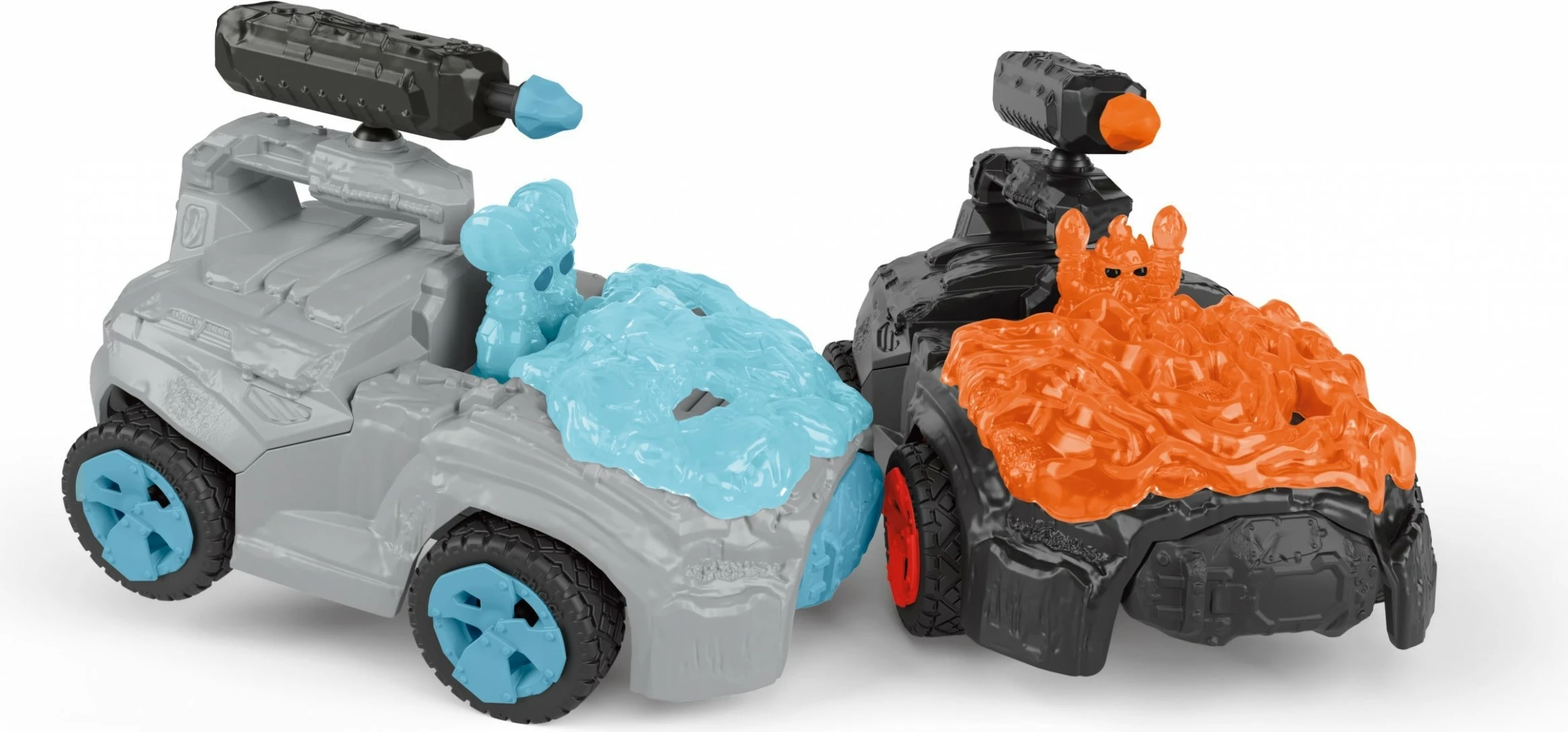Automjet lodër Schleich ELDRADOR CREATURES Ice CrashMobile me mini figurë, pullback motor, gri/blu/zi