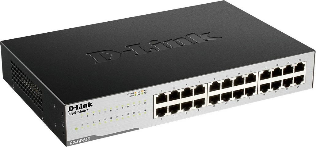 Switch D-Link GO-SW-24G, 24 porte, Gigabit Ethernet, 1U