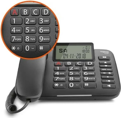 Telefon fiks Gigaset DL380 me kabllo, i zi