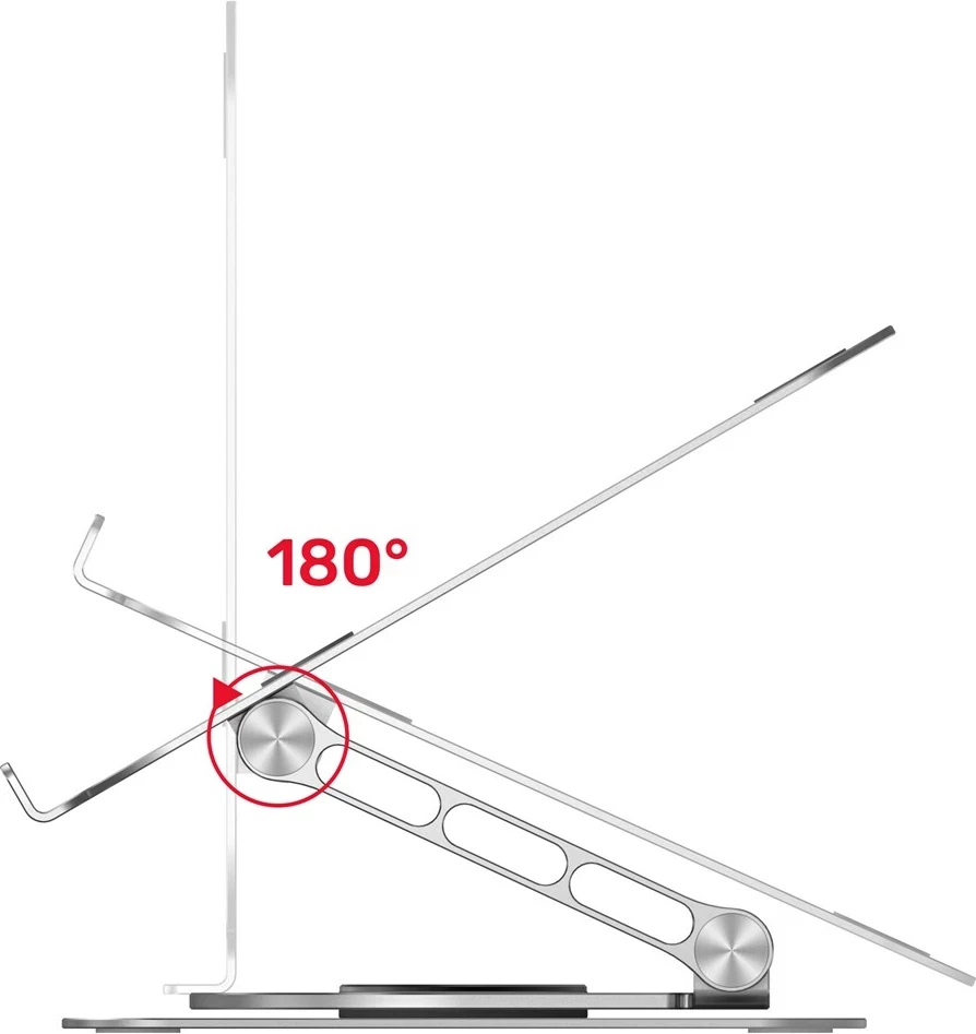 Mbajtës laptopi Unitek OT180SL01, 10-16", Alumini