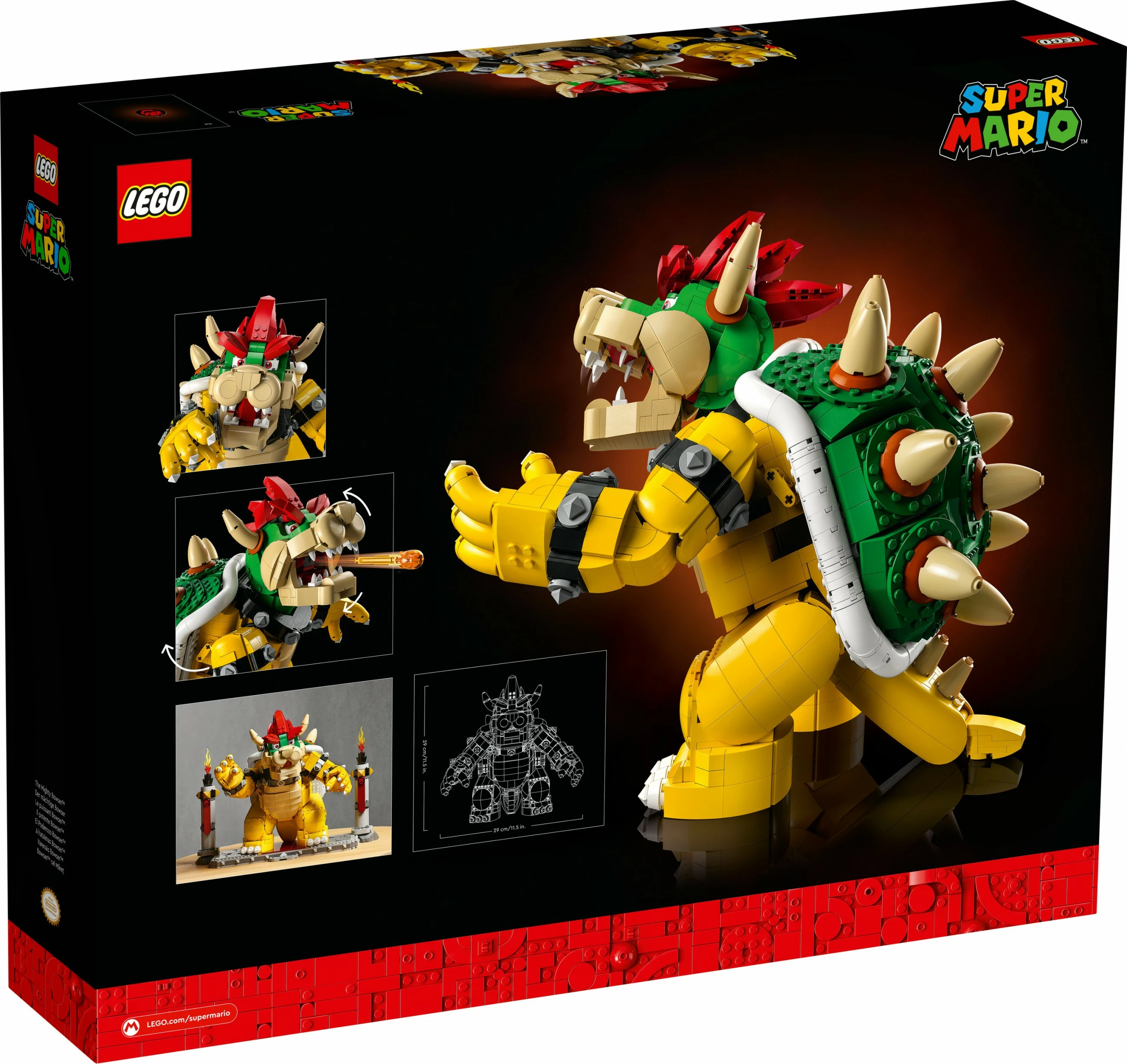 Set ndërtimi LEGO Super Mario The Mighty Bowser, 2807 copë, plastikë, shumëngjyrësh