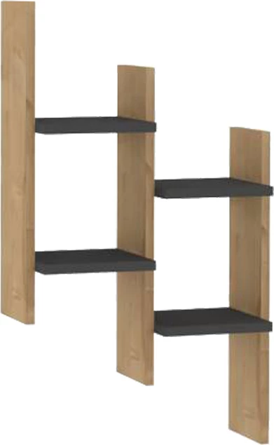 Raft muri Tabal, ngjyrë lisi, 49.4x14.5x85cm