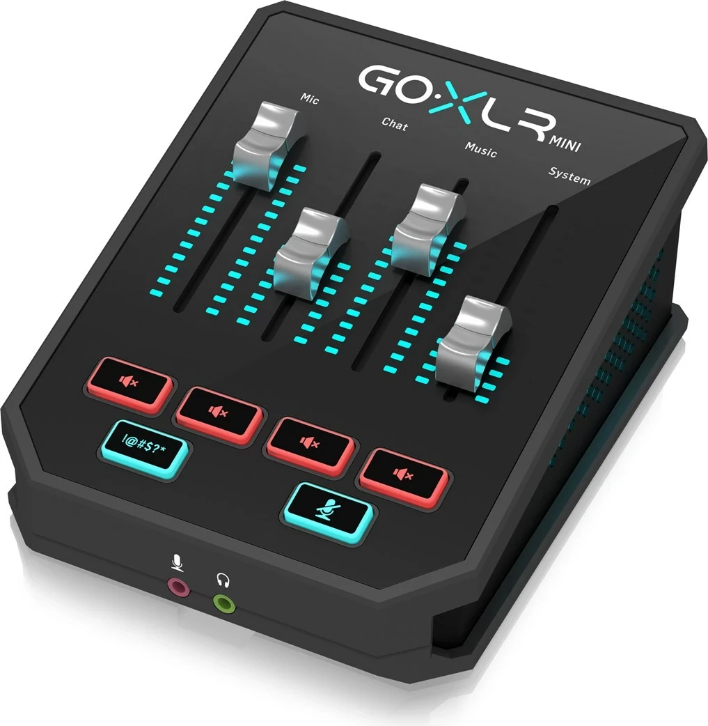 Mikser dhe ndërfaqe audio TC Helicon Go XLR Mini, ngjyrë e zezë