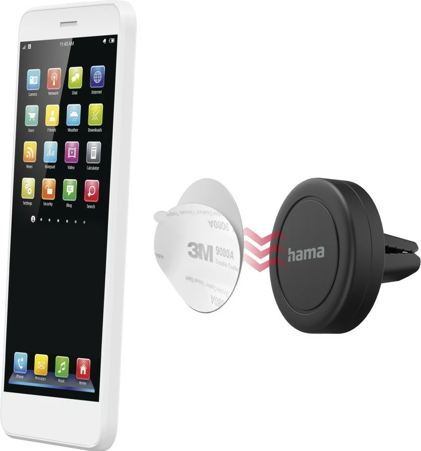 Mbajtës universal për celular Hama 201517, për veturë, i zi