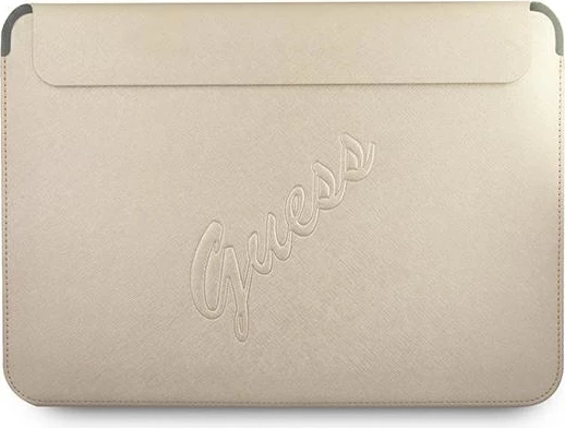 Mbështjellës Guess Saffiano Script për laptop 13 inç, Ari