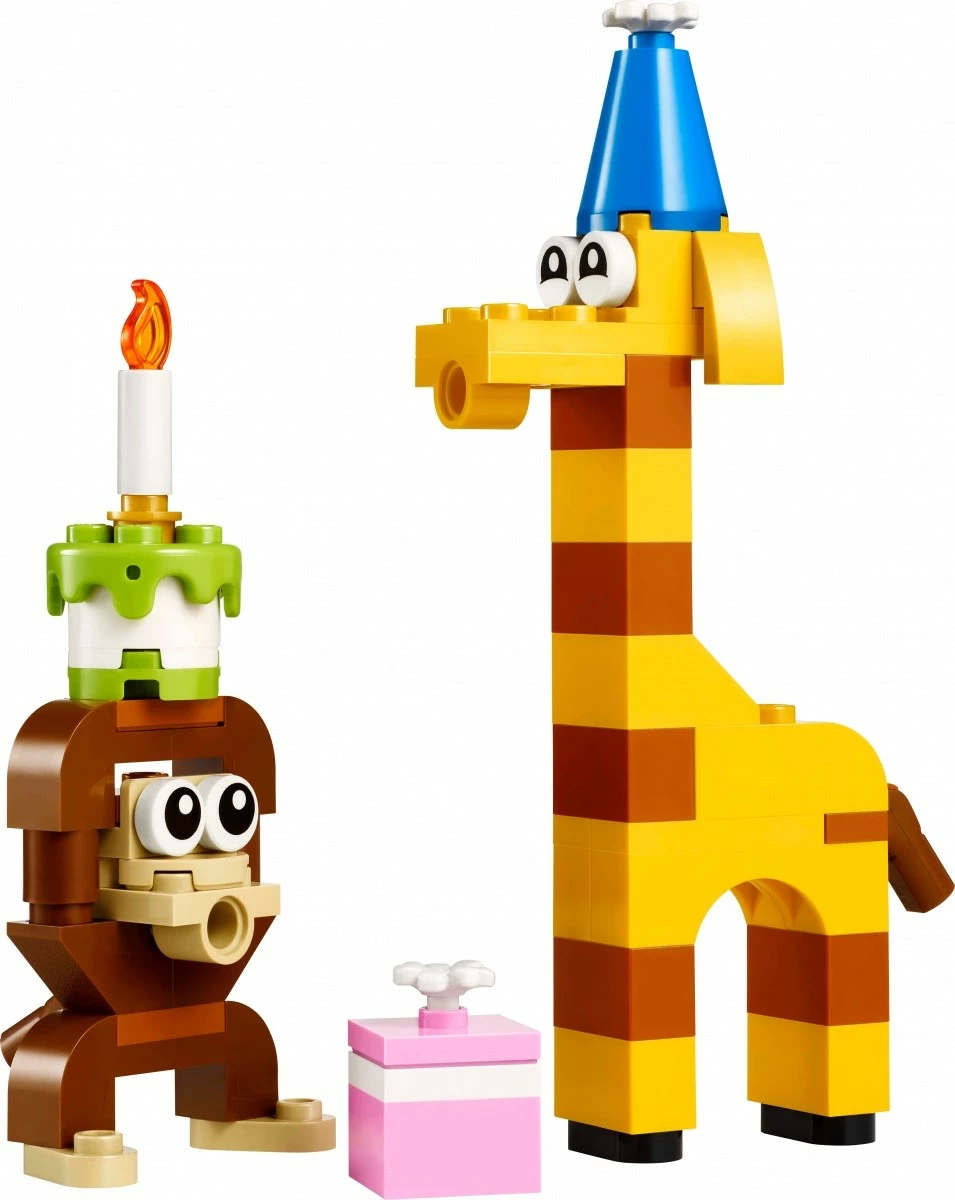 Set lodrash LEGO Creator 30689 Birthday Animals, 60 pjesë, plastikë