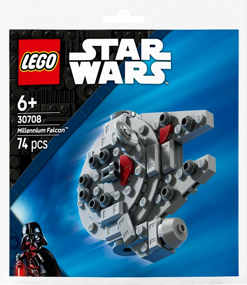 Set LEGO Star Wars Millennium Falcon 30708, 74 pjesë, minimodel