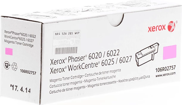Toner, Xerox, 106R02757, standard 1000 faqe, magenta
