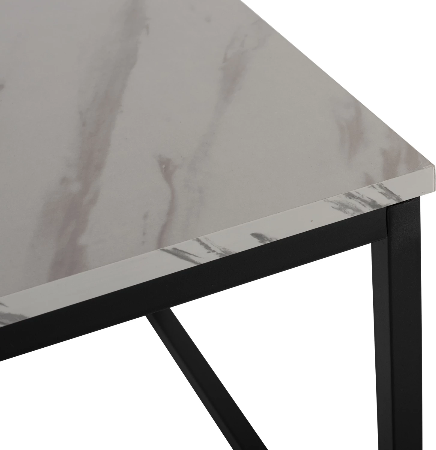 Tavolinë kafeje SAFFRON FH8975.12 melaminë pamje mermeri të bardhë 95x55x43H cm